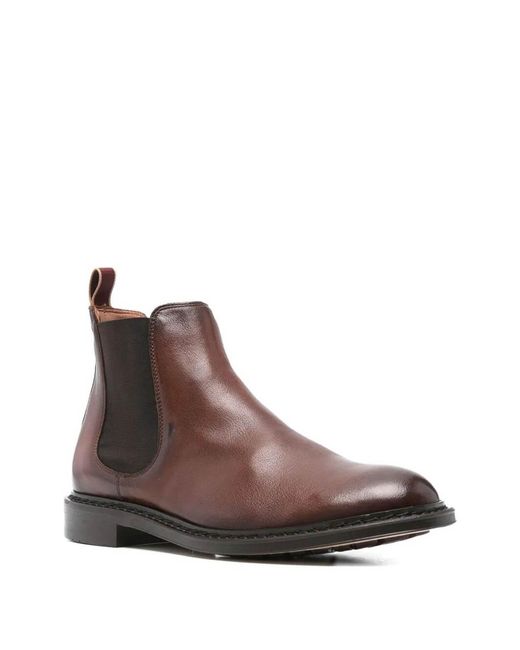 Sturlini Brown Cinquale Leather Chelsea Boots for men