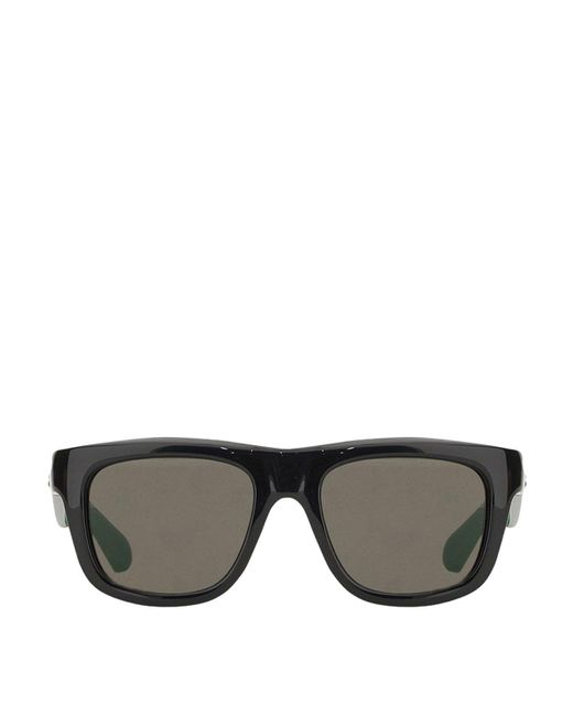 Bottega Veneta Gray Square Injected Sunglasses