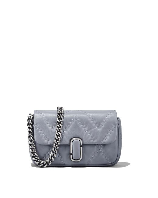 Marc Jacobs Gray Matelass Effect Leather Mini Bag