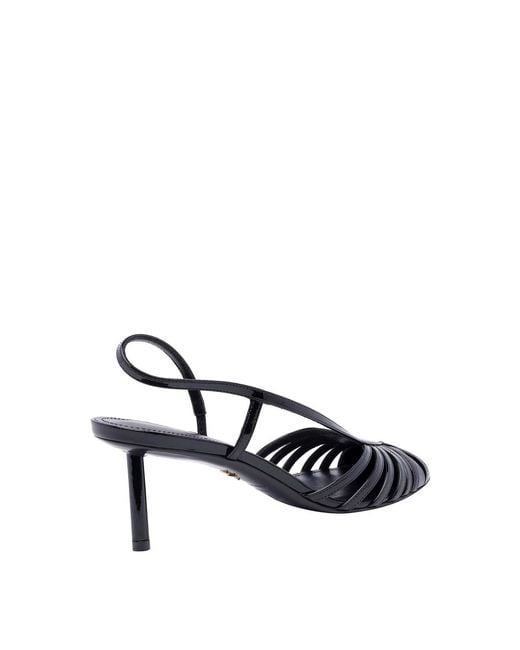 Ferragamo Black Strappy Decollete
