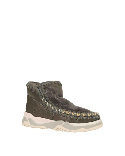 Mou Brown Eskimo Trainer Overstitching