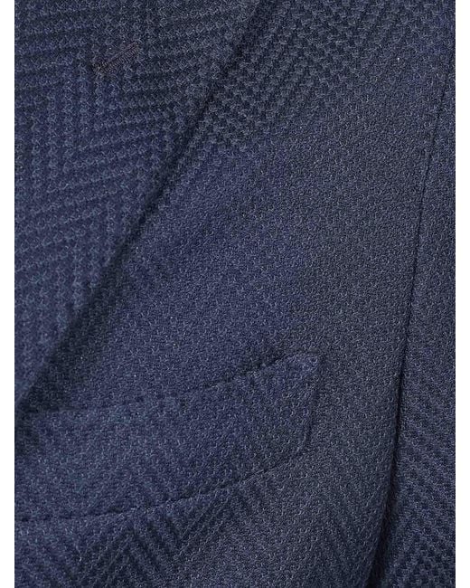 Barba Napoli Blue Dynamic Stretch Jacket for men