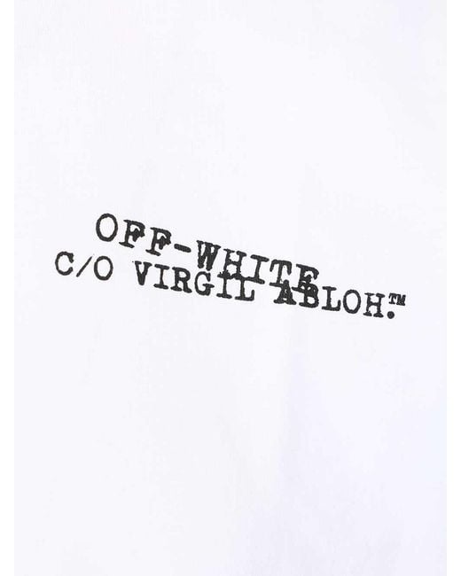 Off-White c/o Virgil Abloh White Type Arrow Skate T-Shirt for men