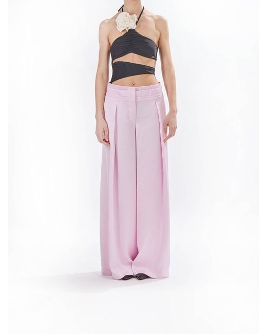 Genny Pink Pantalone Envers Satin