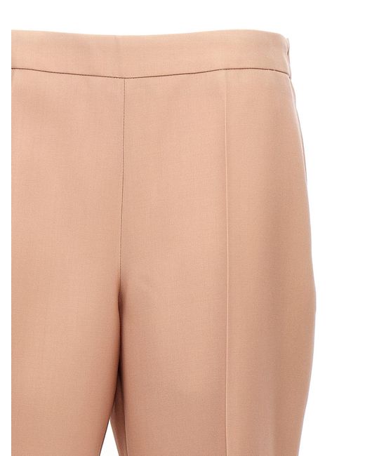 Jil Sander Natural Pleat Wool Pants
