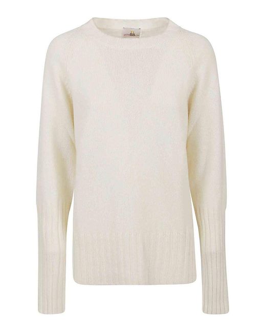 ELEVEN88 White V-Neck Sweater