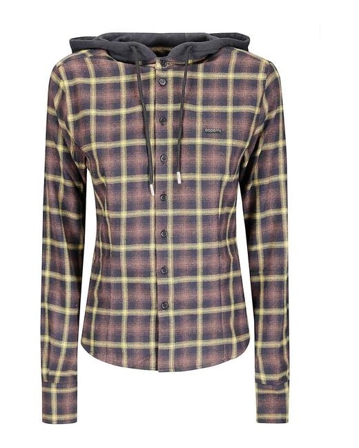 Coperni Black Hooded Shirt