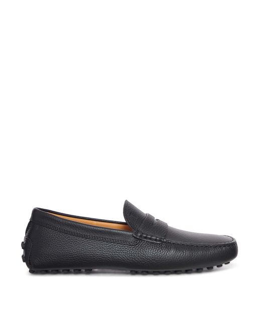 Tod's Gray City Gommino Leather Moccasin for men