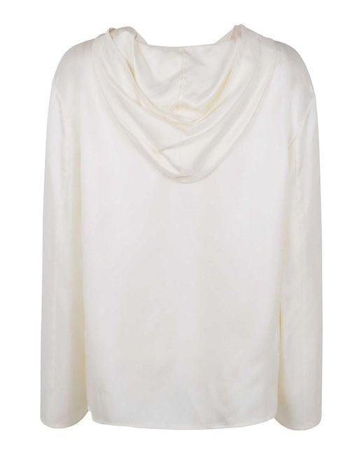 Loulou de Saison White Nuka Hooded Blouse