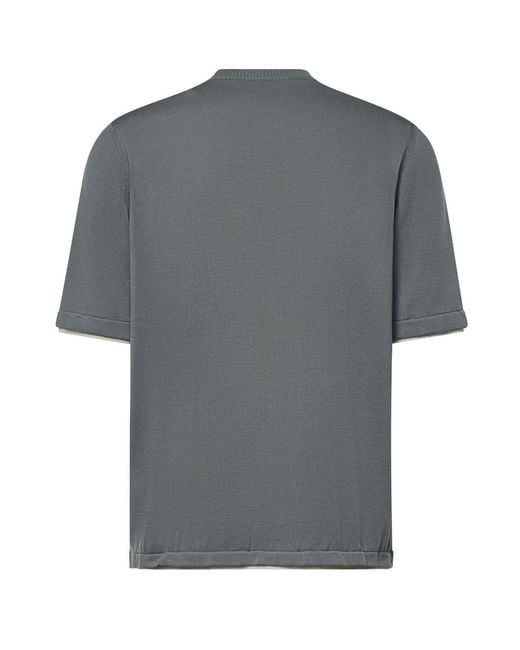 Eleventy Gray Cotton T-Shirt for men