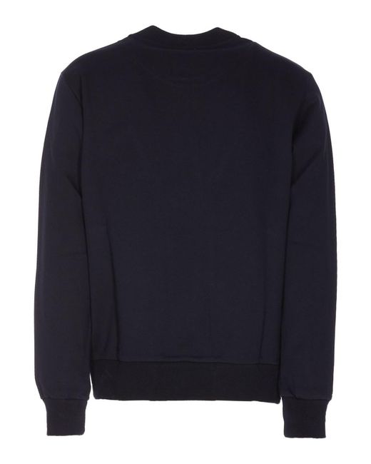 Etro Blue Cotton Sweatshirt With Front Logo for men