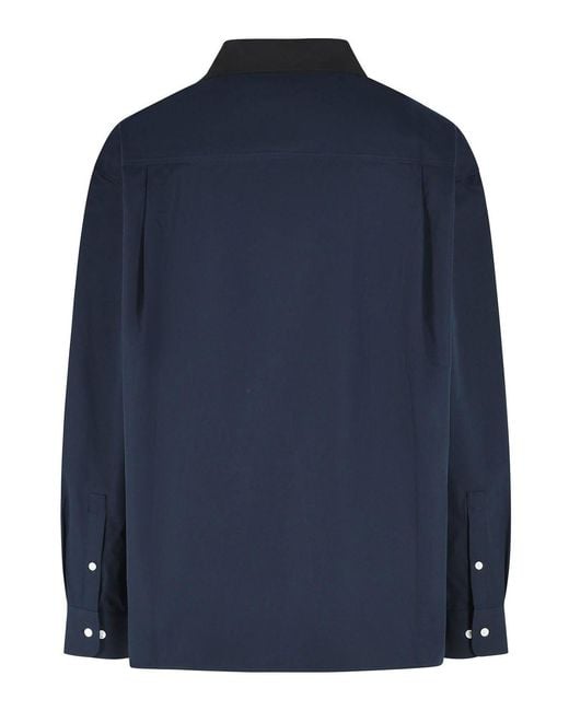 Marni Blue Cotton Shirt for men
