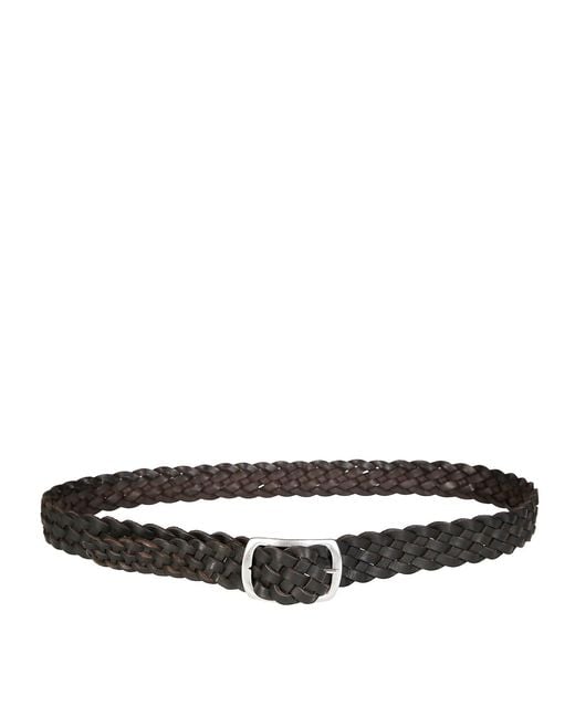 Orciani Black Reversible Hunting Double Belt Inteccio for men
