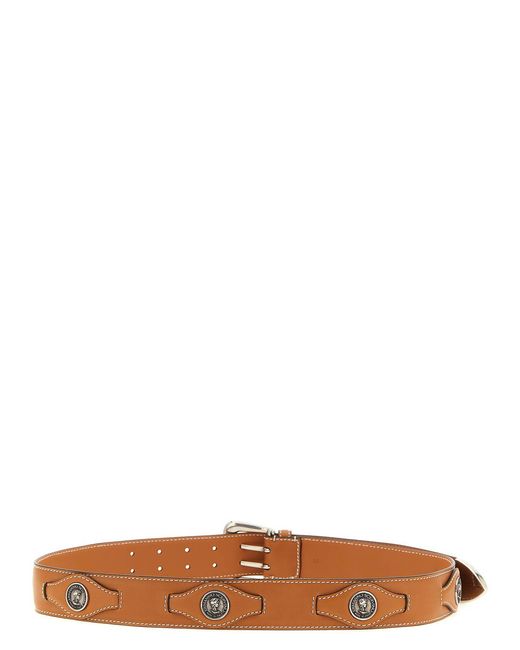 Ermanno Scervino Brown Logo Coin Belt