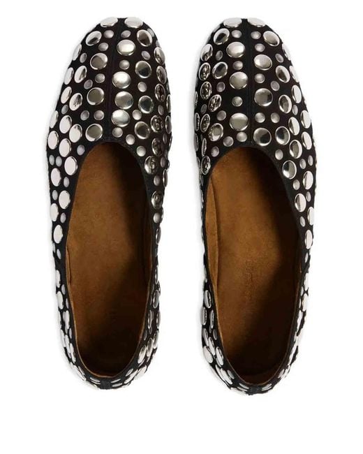 Khaite White Jane Ballerinas