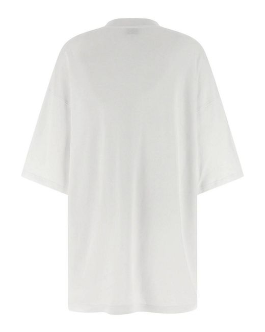Moschino White 'Goose' Dress