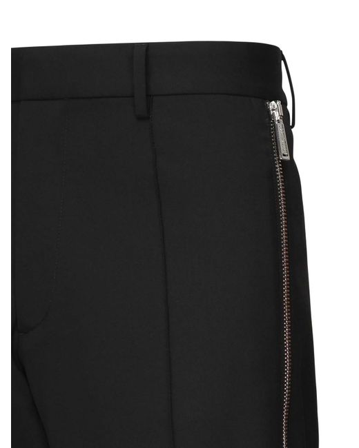 DSquared² Black Relax Wool Trousers for men
