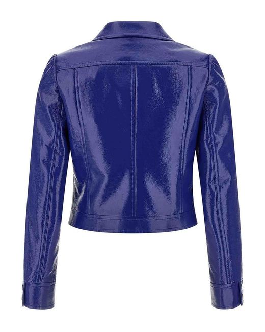 Courreges Blue 'Reedition Vinyl' Jacket