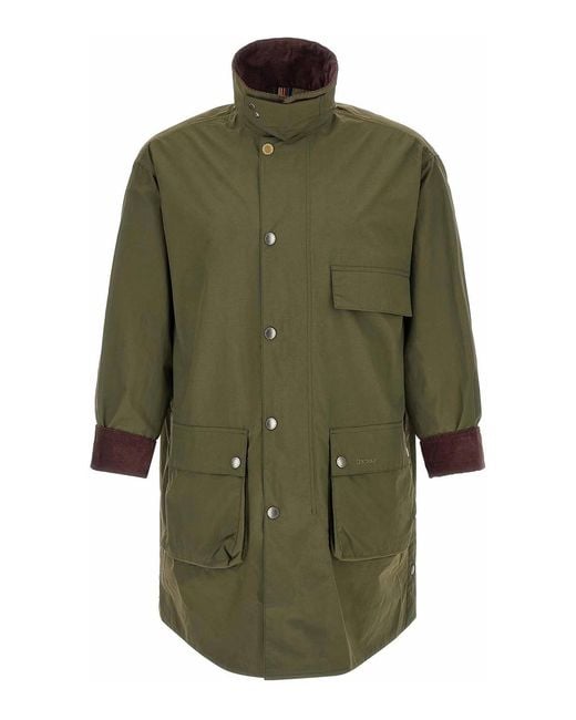 Barbour Green Waterproof Parka Paul Smith Loves for men