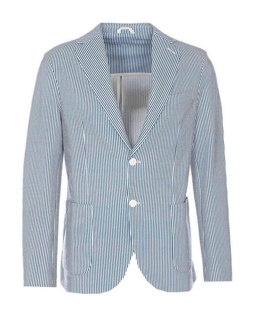 Circolo 1901 Blue Striped Single Breasted Jacket for men