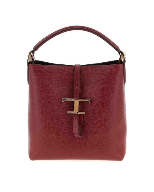 Tod's Red Mini Bucket Bag