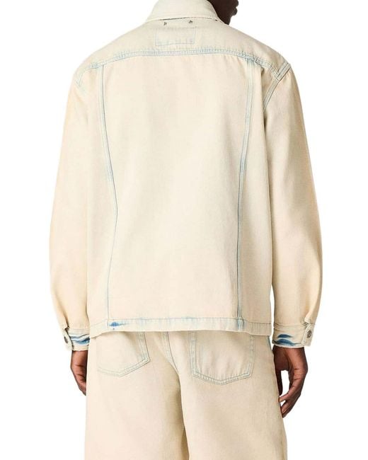 Golden Goose Deluxe Brand Natural Sand Denim Work Jacket for men