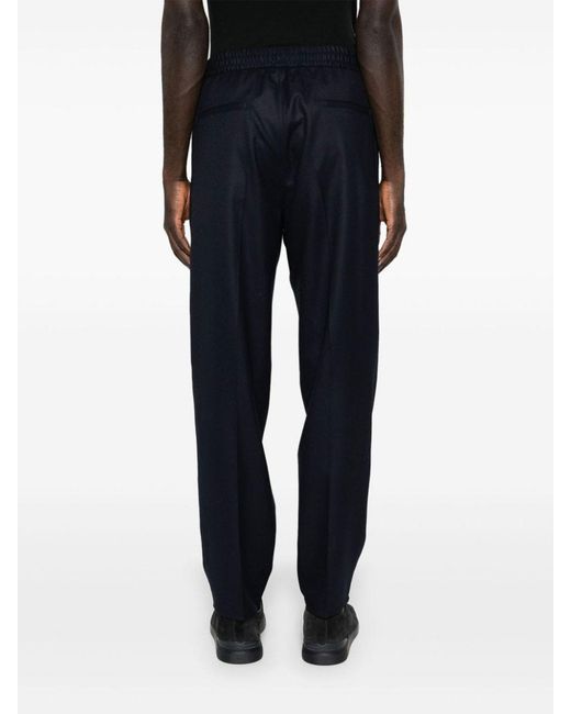 Brunello Cucinelli Black Wool Trousers for men