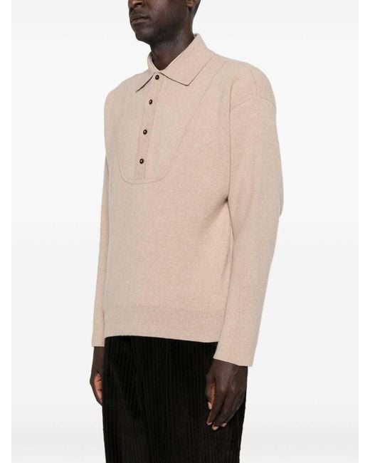 Jacquemus Natural Merino Wool And Cashmere Sweater for men