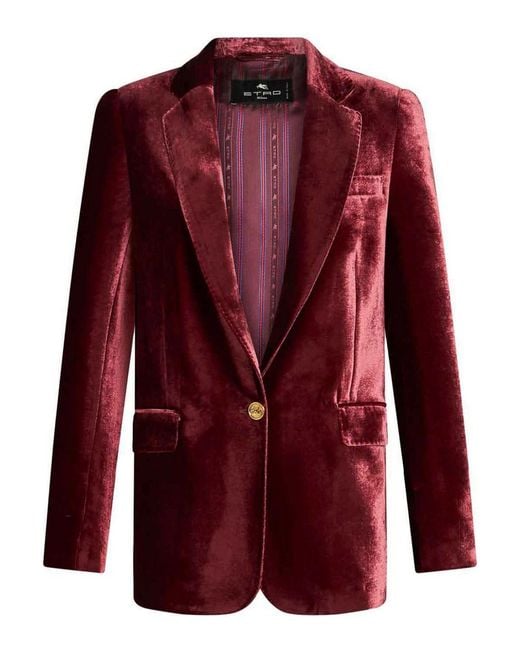 Etro Red Blazer