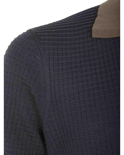 Drumohr Black 3/4 Sleeves Sweater for men