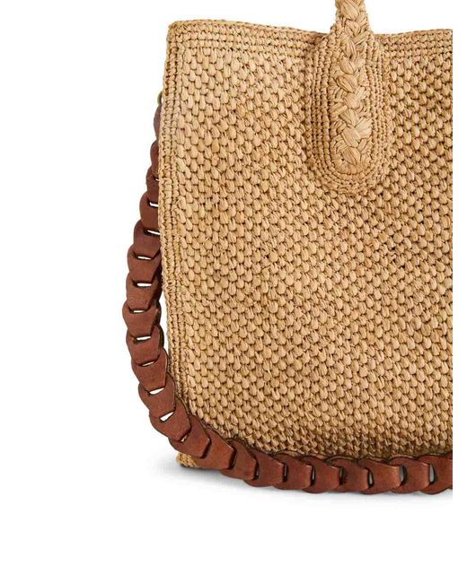 IBELIV Natural Rary Tea Raffia Bag