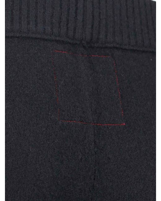 Uma Wang Blue Cashmere Trousers