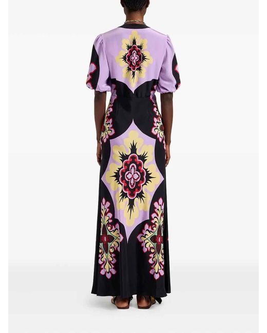 la double j purple dress La DoubleJ Women's Lacey Swing Dress - Purple - Size L