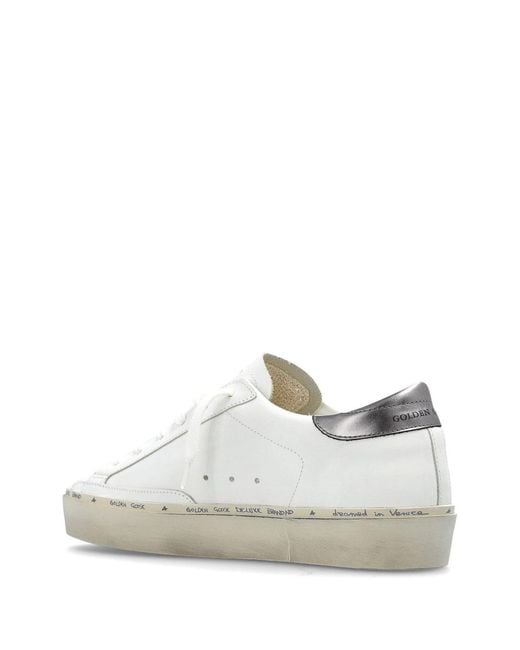 Golden Goose Deluxe Brand White Hi Star Leather Sneakers