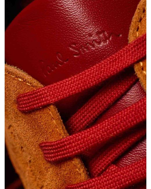 Paul Smith Orange Marini Suede Sneakers for men