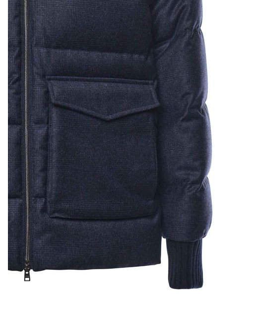 Herno Blue Bomber Jacket for men