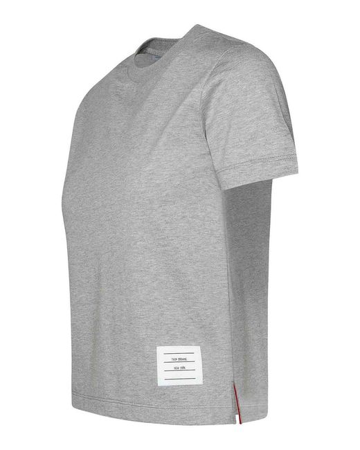 Thom Browne Gray T-Shirt Relaxed