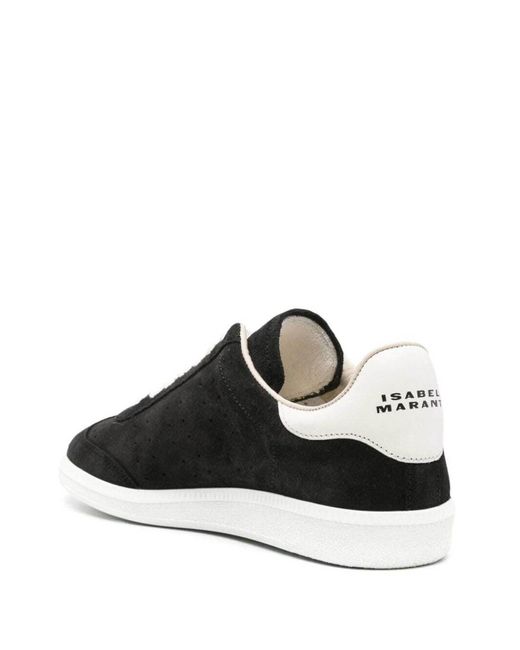 Isabel Marant Black / Ecru Leather Sneakers