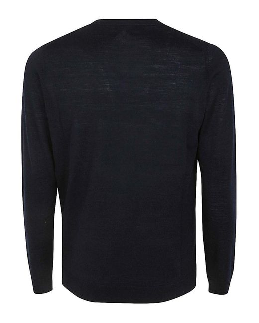 Ballantyne Blue V Neck Slim Fit Pullover for men