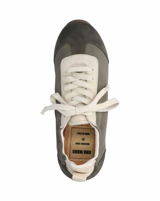 Uma Wang Gray Leather Sneakers