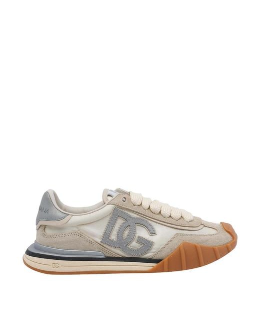 Dolce & Gabbana White Dg Athletic Sneakers