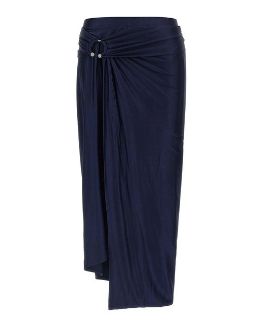 Rabanne Blue Piercing Skirt