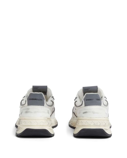 DSquared² White Lace-Up Trainers