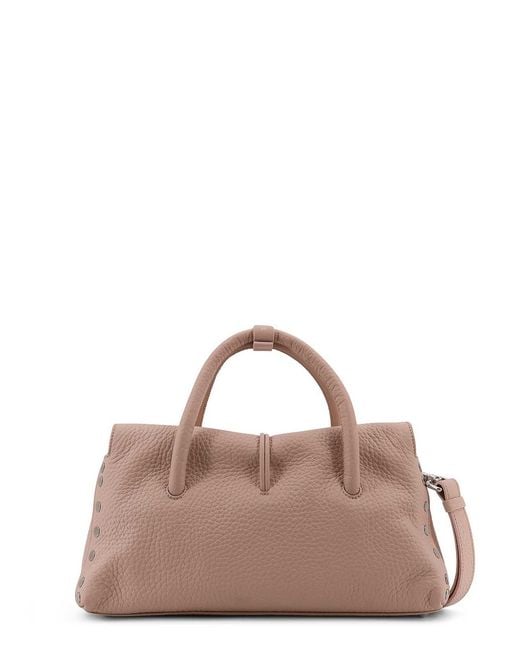 Zanellato Pink Dotta Small Shoulder Bag