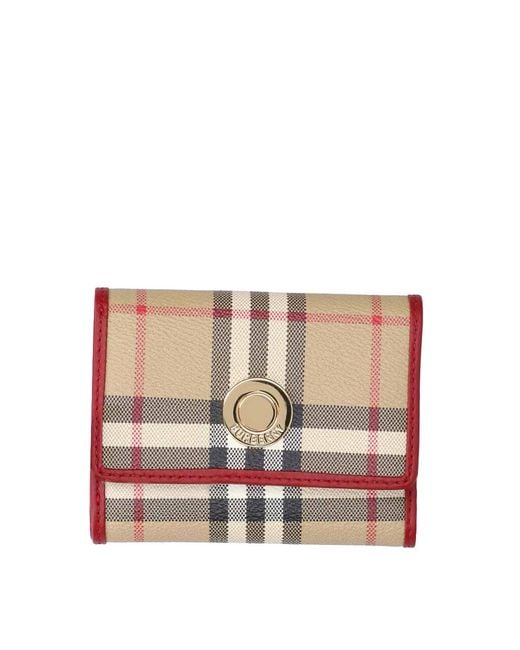 Burberry White Check Wallet