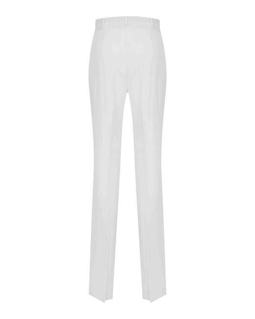 Max Mara White Mstquasar Trousers