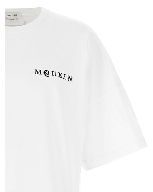McQueen White 'Mcqueen' T-Shirt for men