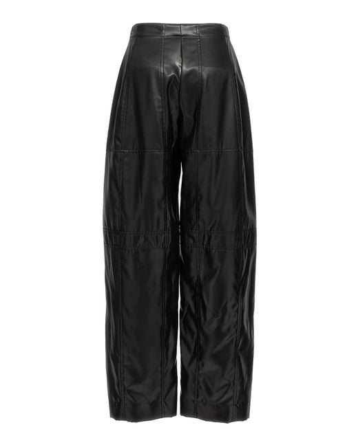 Jil Sander Black Coated Pants