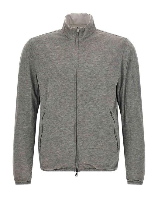 Herno Green Reversible Bomber Jacket for men