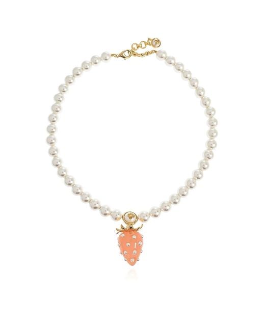 Casablanca White Strawberry Necklace